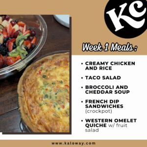 Meal Plan: Week 1
