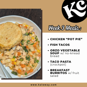 Meal Plan: Week 3