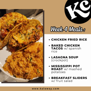 Meal Plan: Week 4