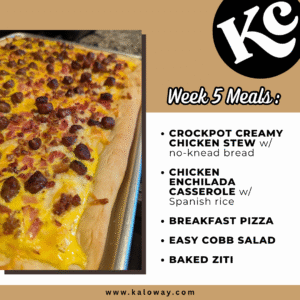 Meal Plan: Week 5